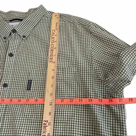 Columbia 100% Cotton Check Pattern Button Down Shirt Long Sleeve Pocket Men XXL - Picture 12 of 15